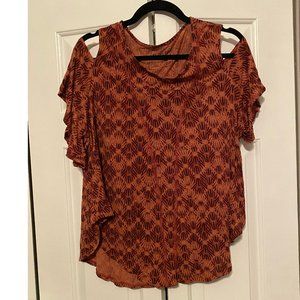 We The Free cold-shoulder flowy top